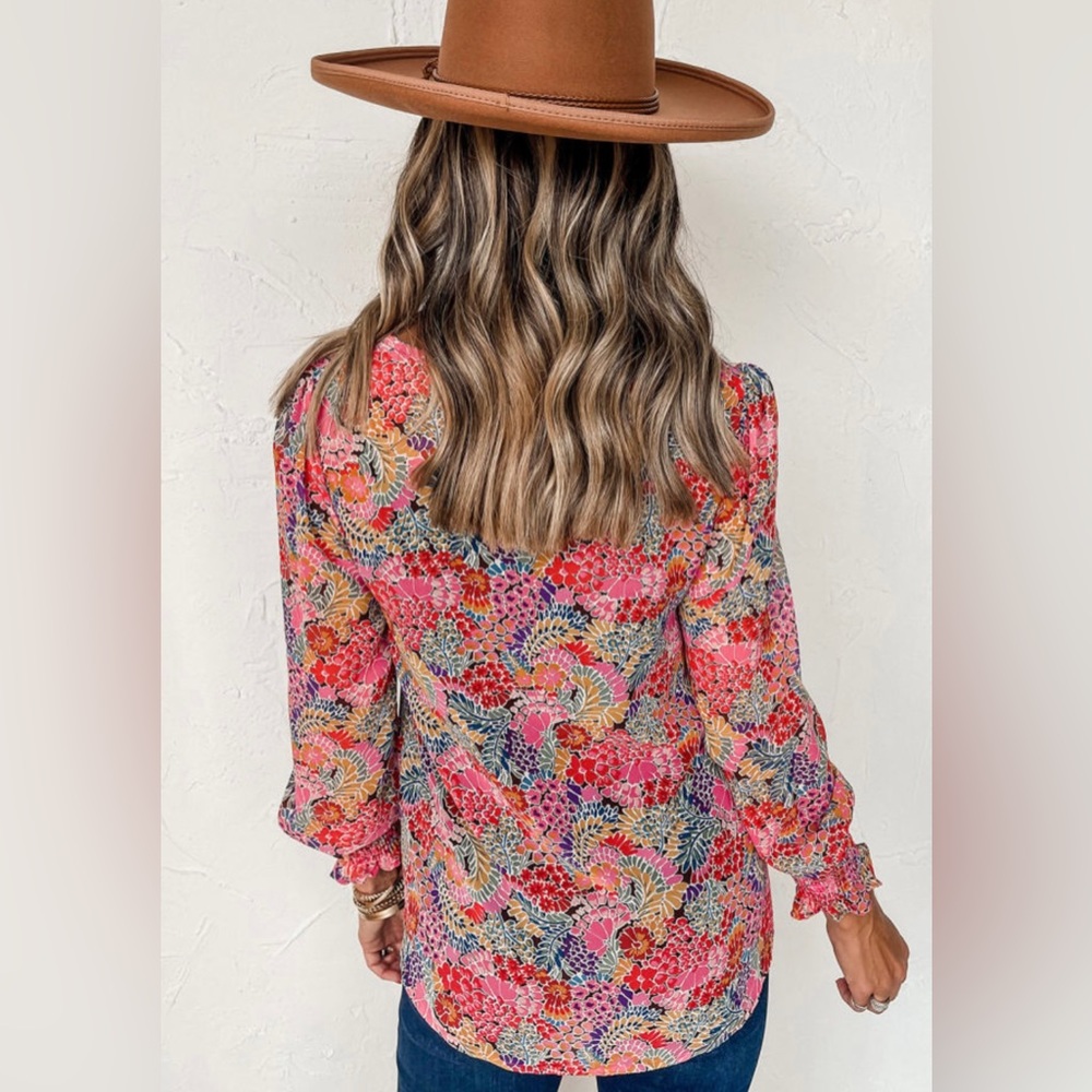 Floral Multicolor Blouse - Picture 3 of 8